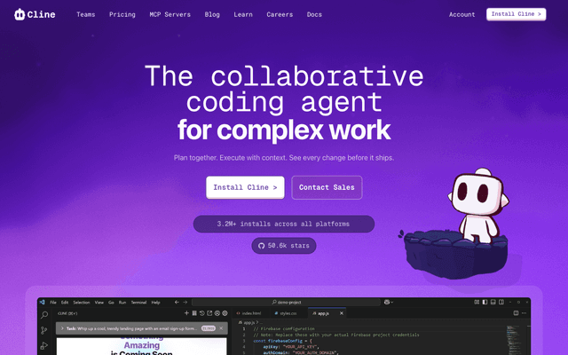 Cline - AI Tool Screenshot