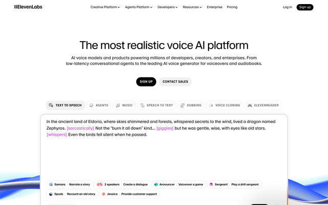 ElevenLabs Screenshot